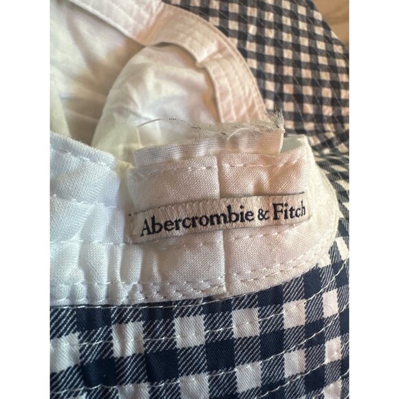 Abercrombie & Fitch Navy & White Checkered Bucket Hat - Picture 4 of 4